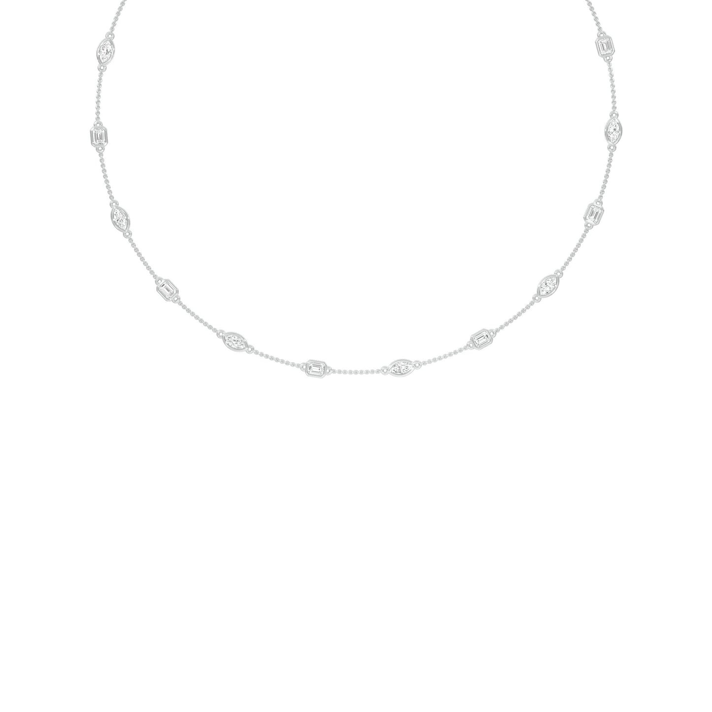 Patterned Radiance Diamond Necklace