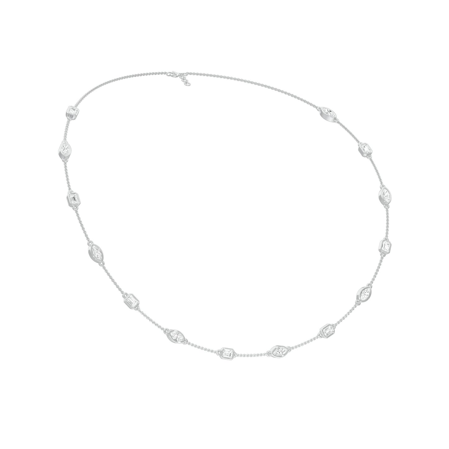 Patterned Radiance Diamond Necklace