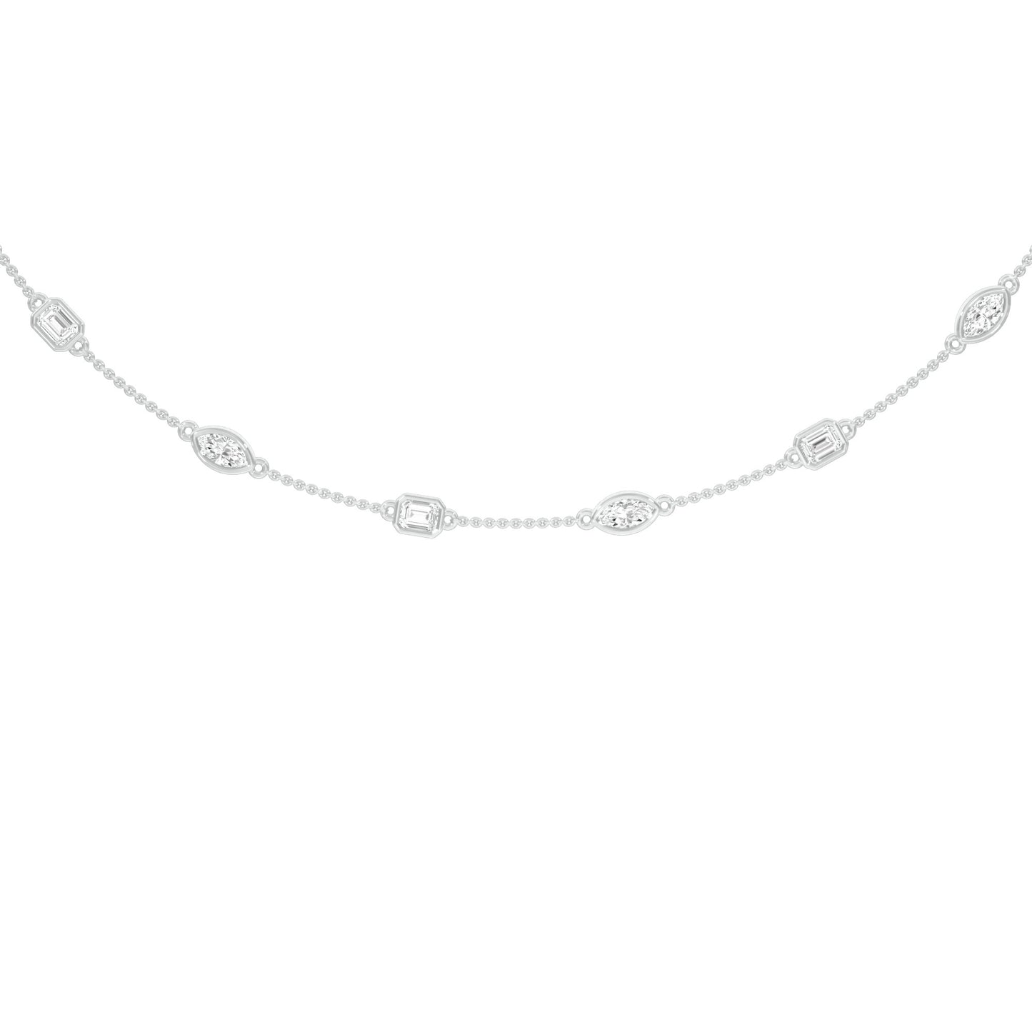 Patterned Radiance Diamond Necklace