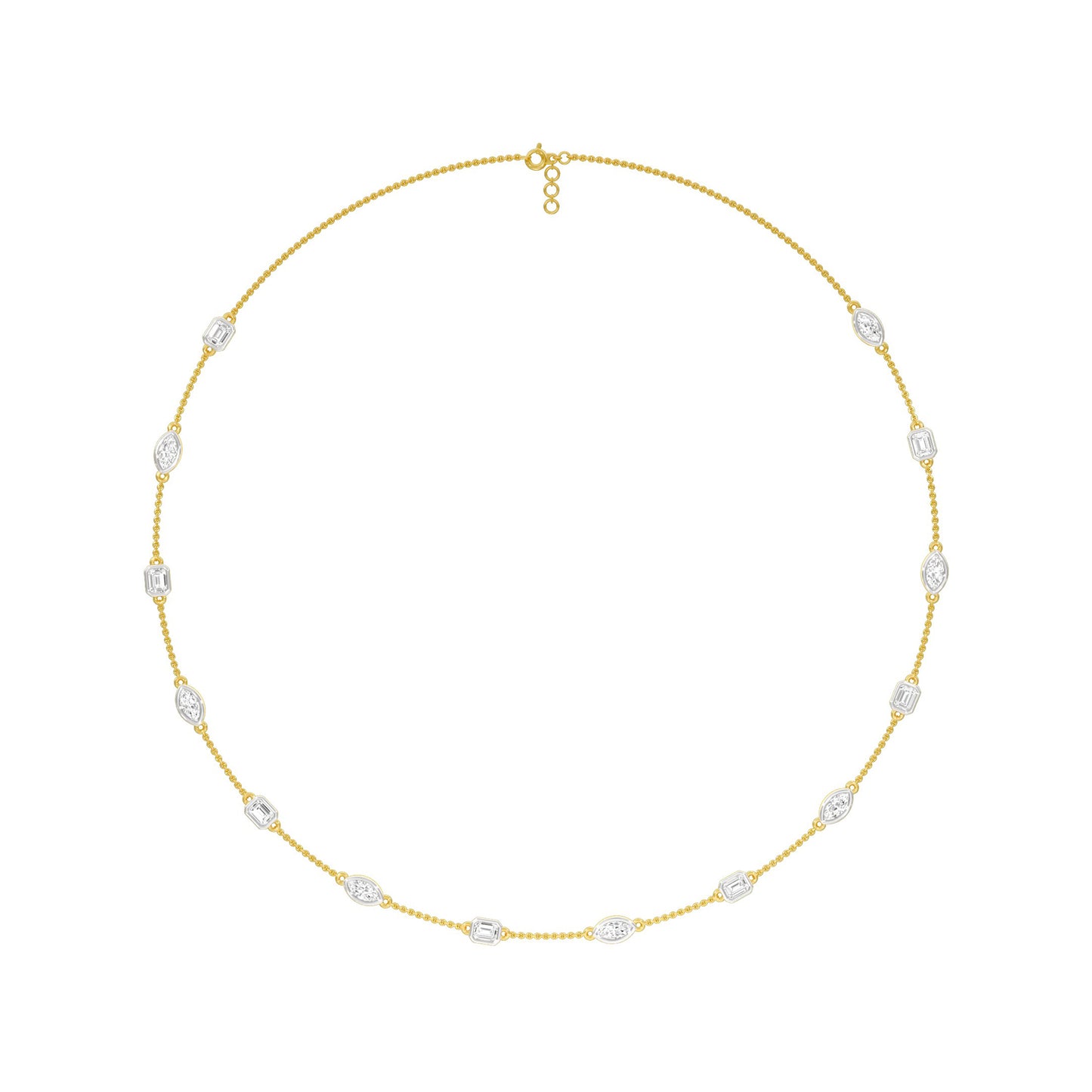 Patterned Radiance Diamond Necklace