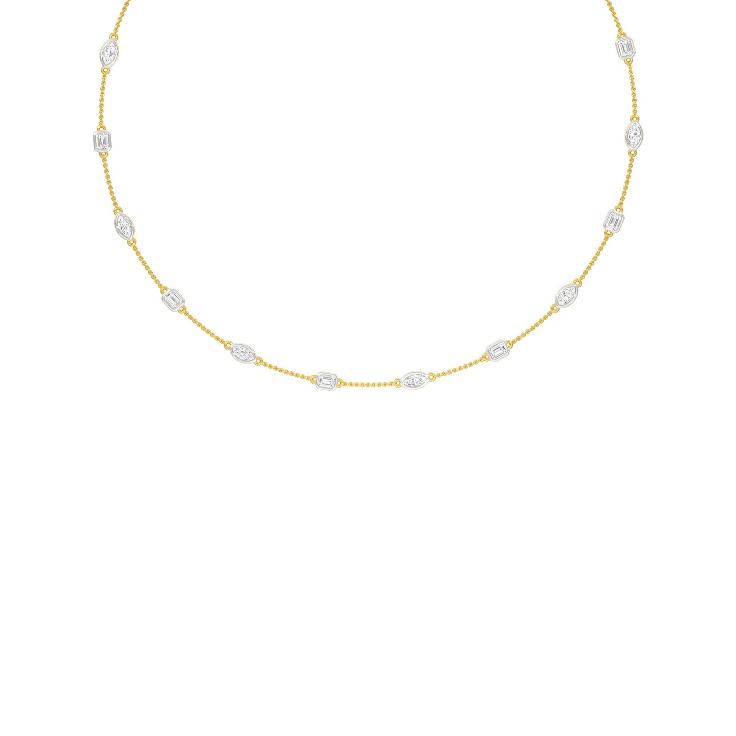 Patterned Radiance Diamond Necklace