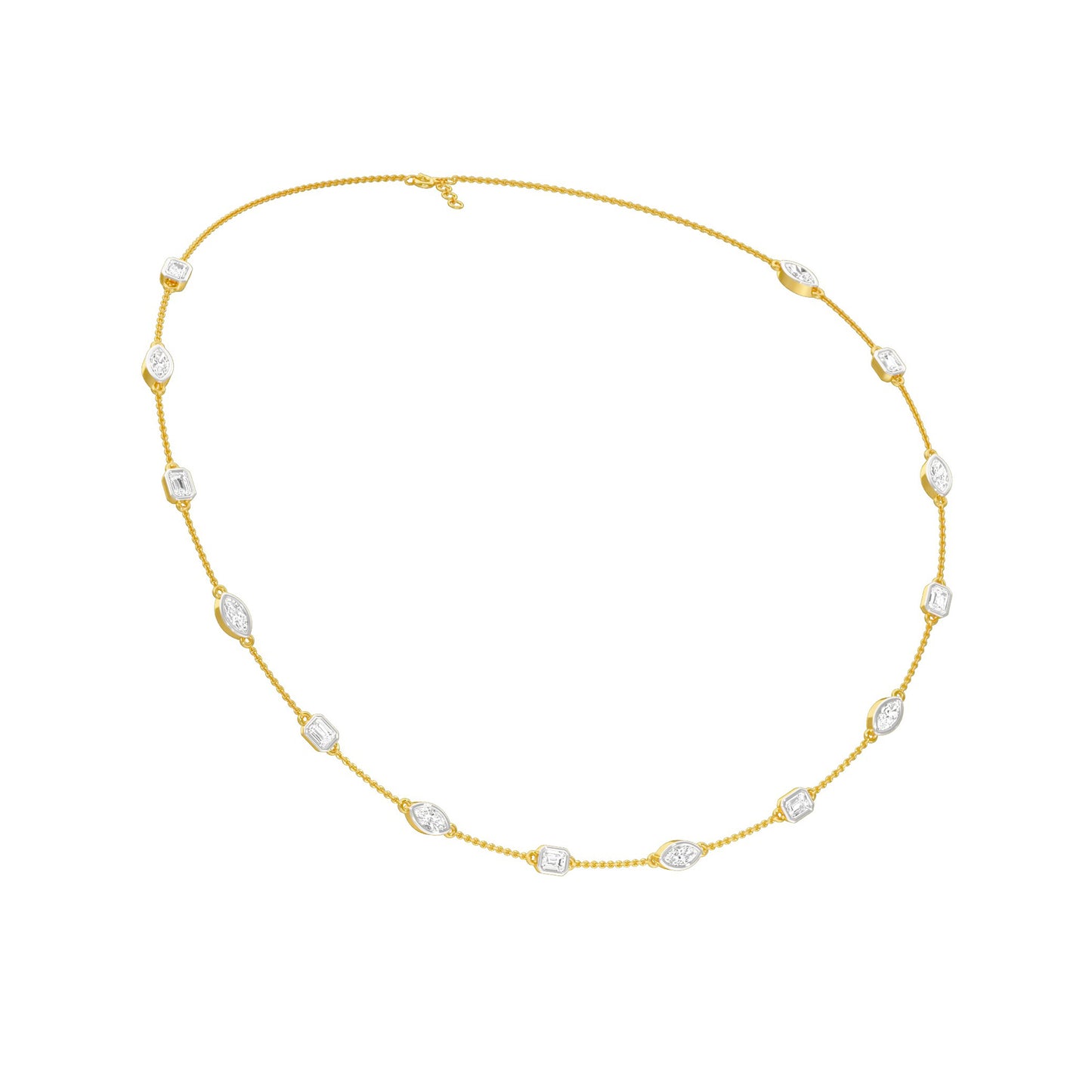 Patterned Radiance Diamond Necklace