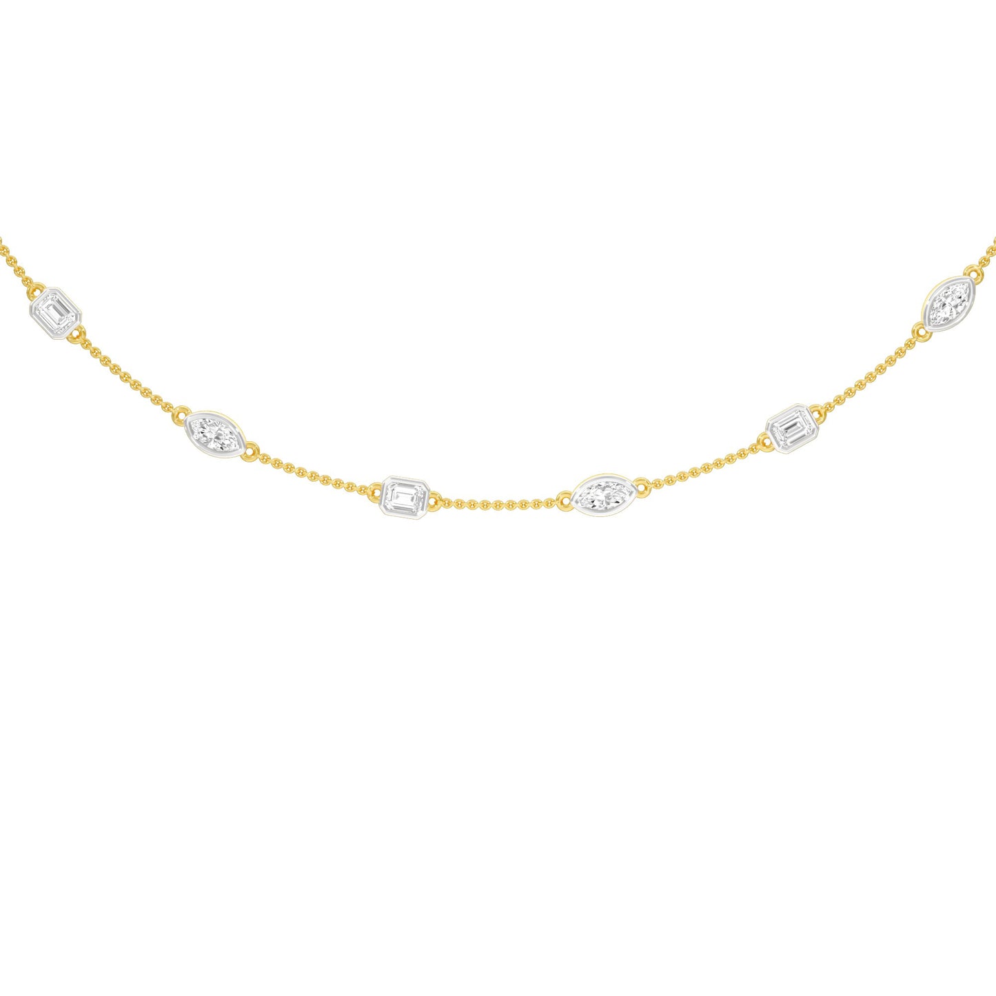 Patterned Radiance Diamond Necklace