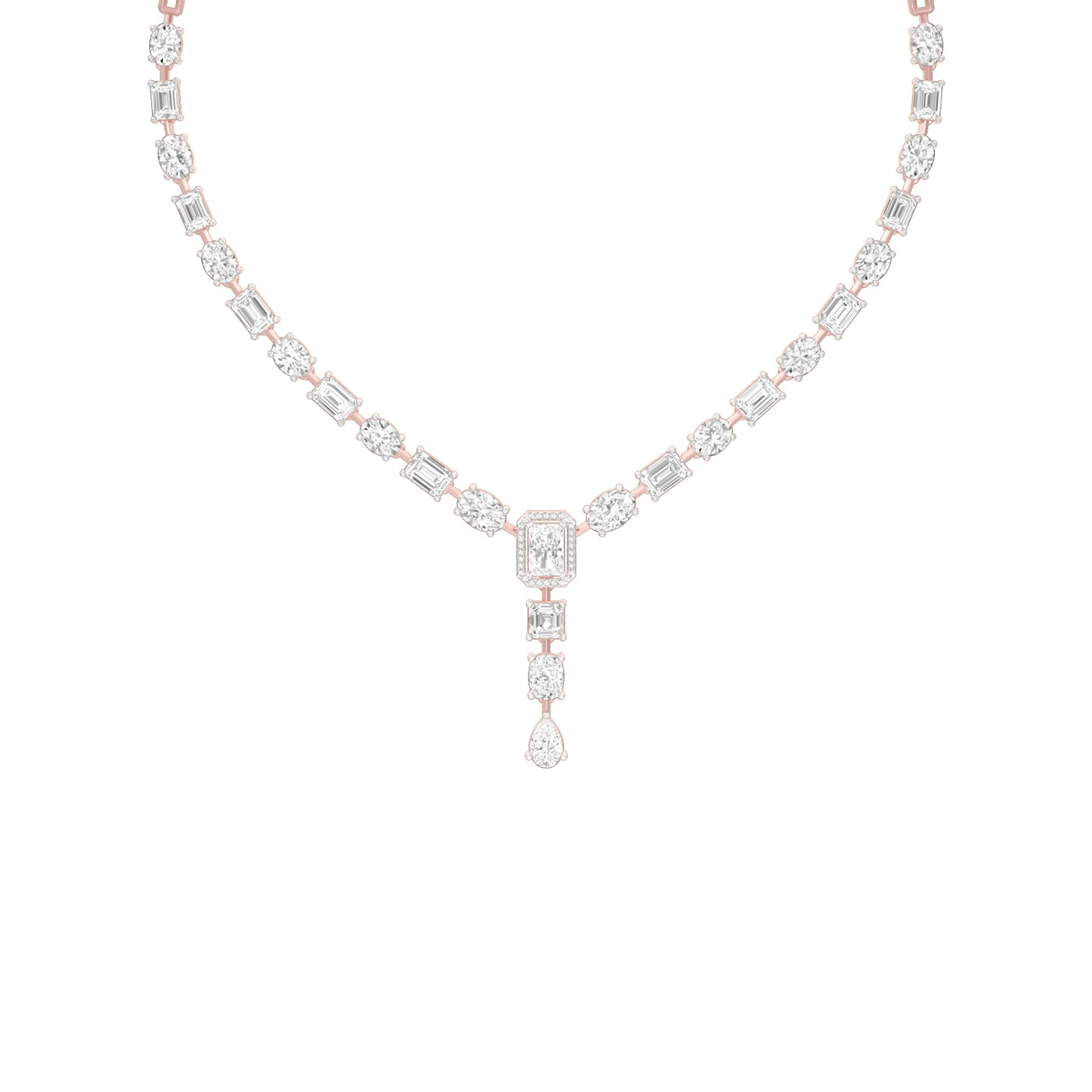 Luxe Epilogue Y Diamond Necklace