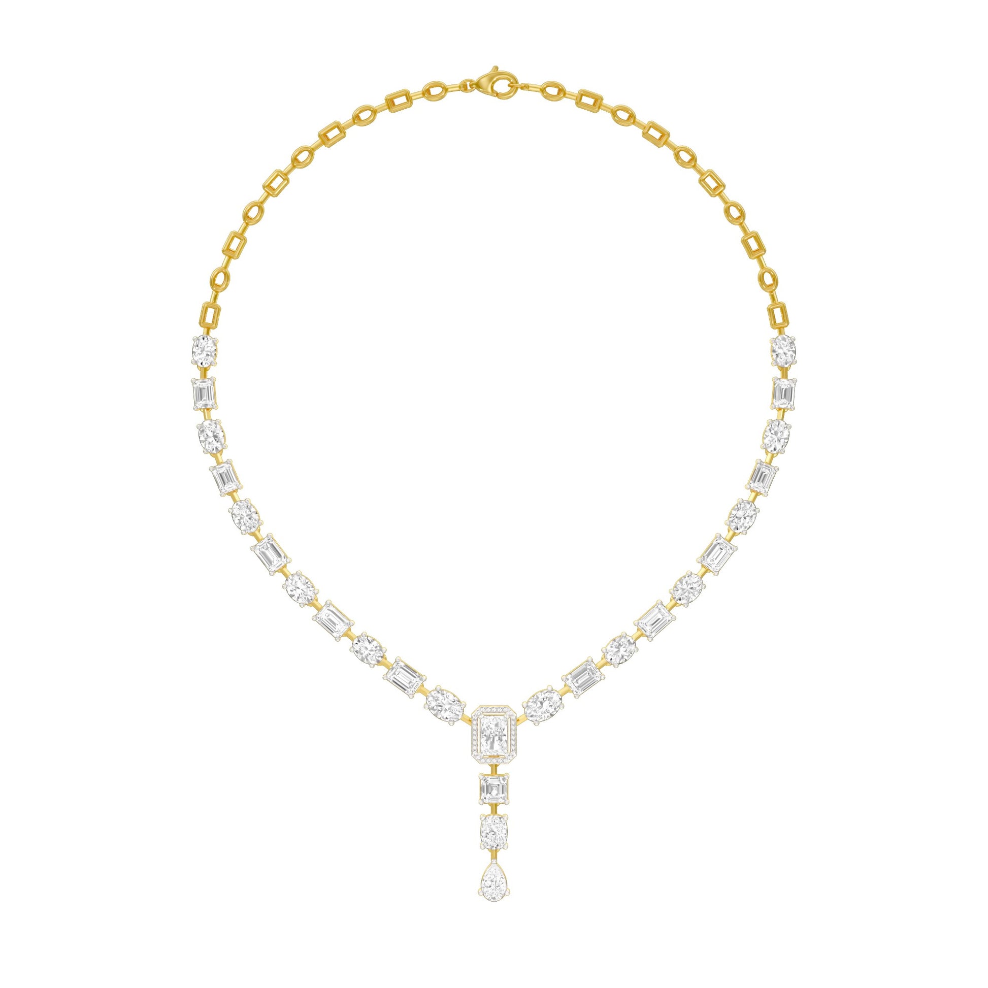 Luxe Epilogue Y Diamond Necklace 18 KT / Yellow Gold