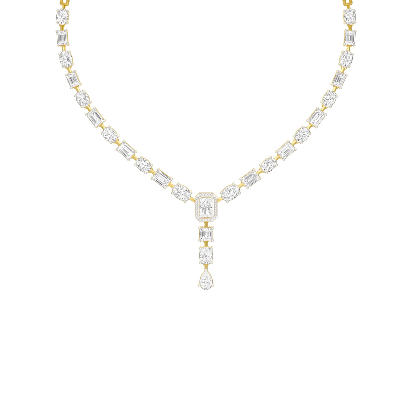 Luxe Epilogue Y Diamond Necklace