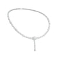 Descending Silhouette Diamond Necklace