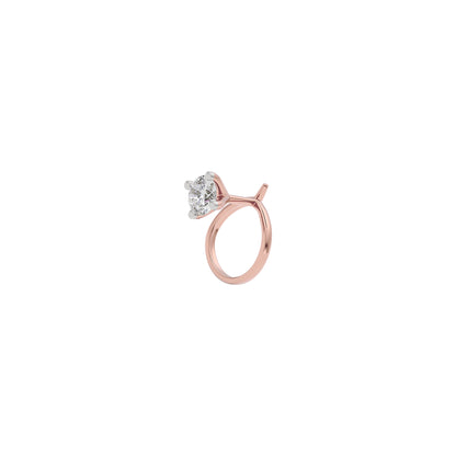 Alluring Enigma Diamond Nose Pin 18 KT / Rose Gold