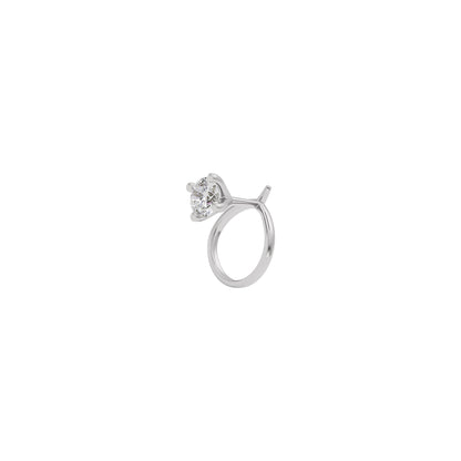 Alluring Enigma Diamond Nose Pin 18 KT / White Gold