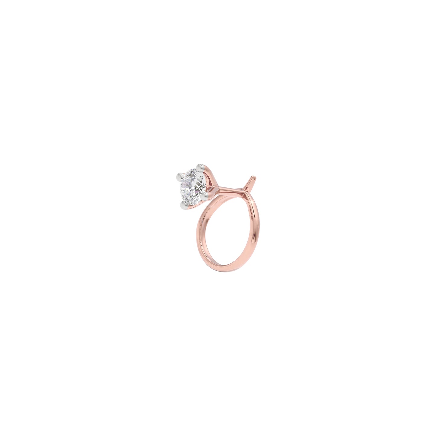 Enchanting Bloom Diamond Nose Pin 18 KT / Rose Gold