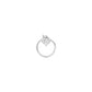 Enchanting Bloom Diamond Nose Pin 18 KT / White Gold