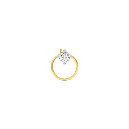 Enchanting Bloom Diamond Nose Pin 18 KT / Yellow Gold