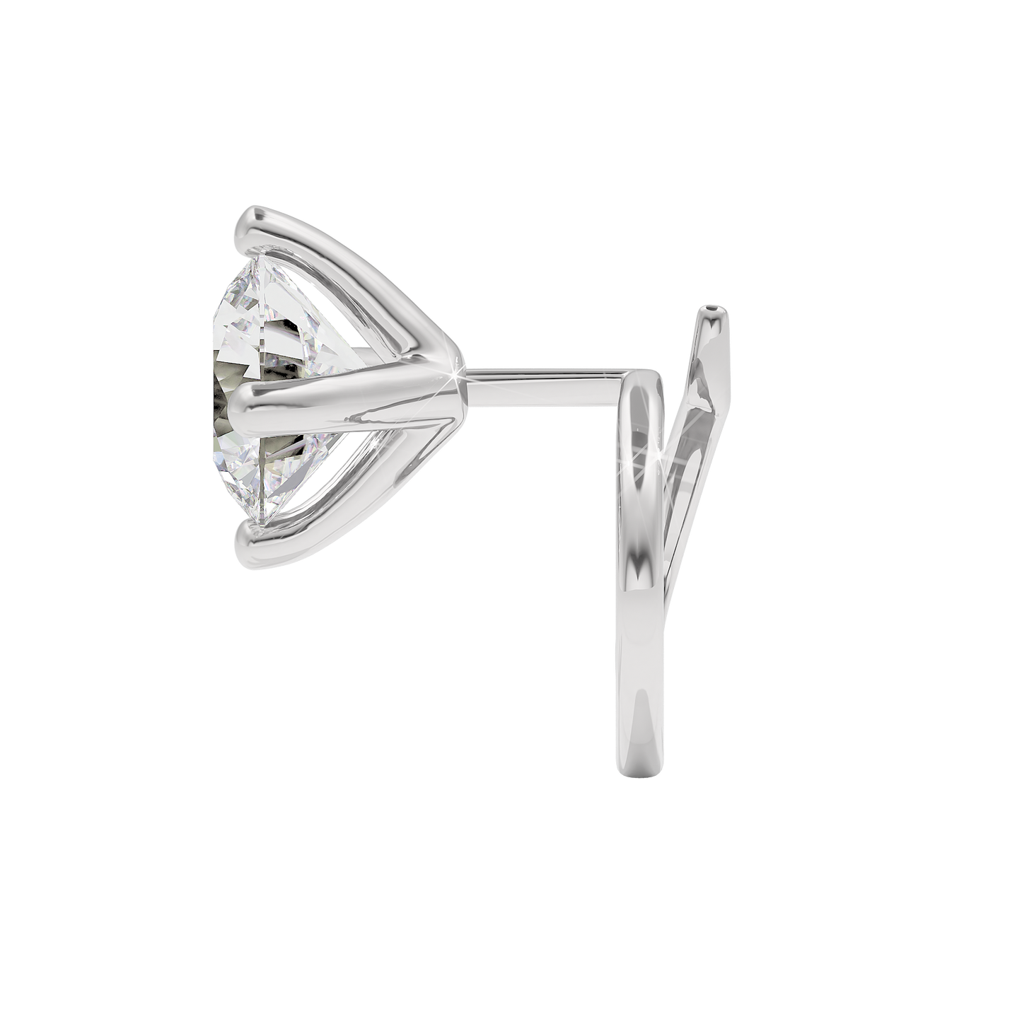 Pristine Radiance Diamond Nose Pin