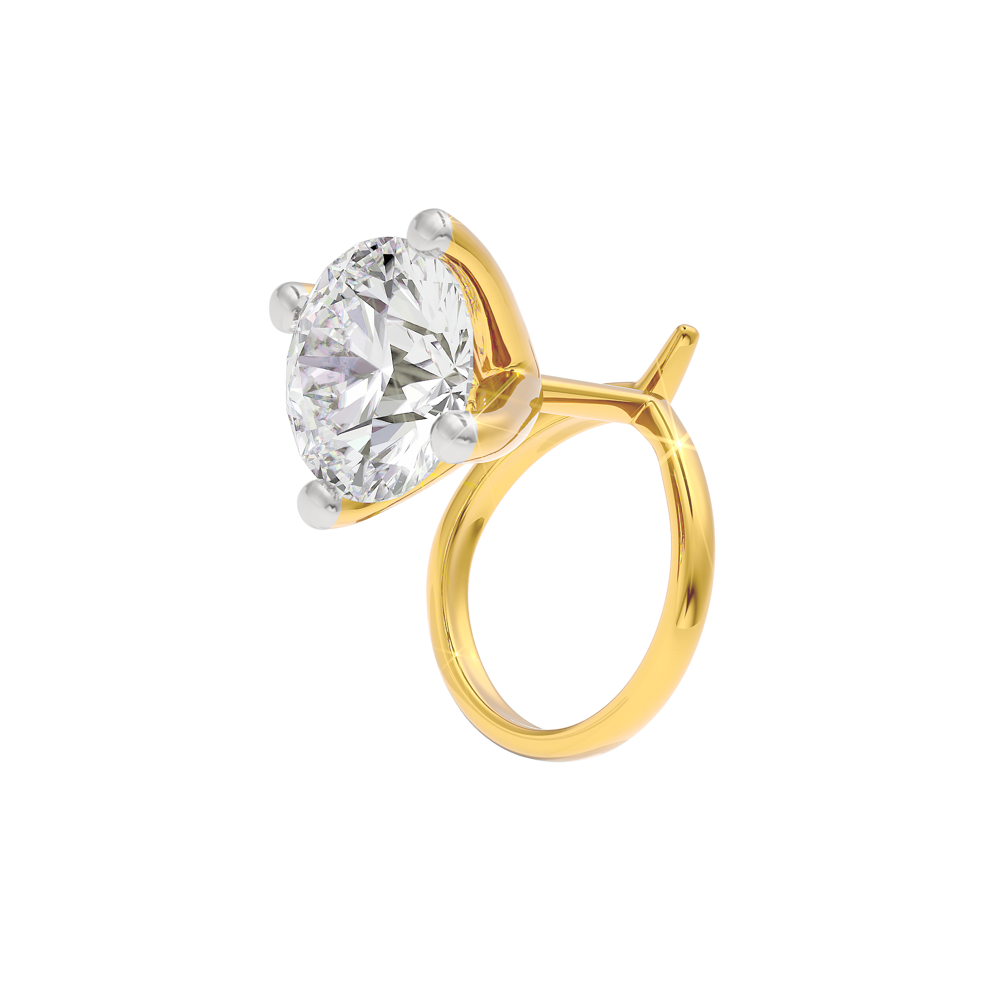 Pristine Radiance Diamond Nose Pin