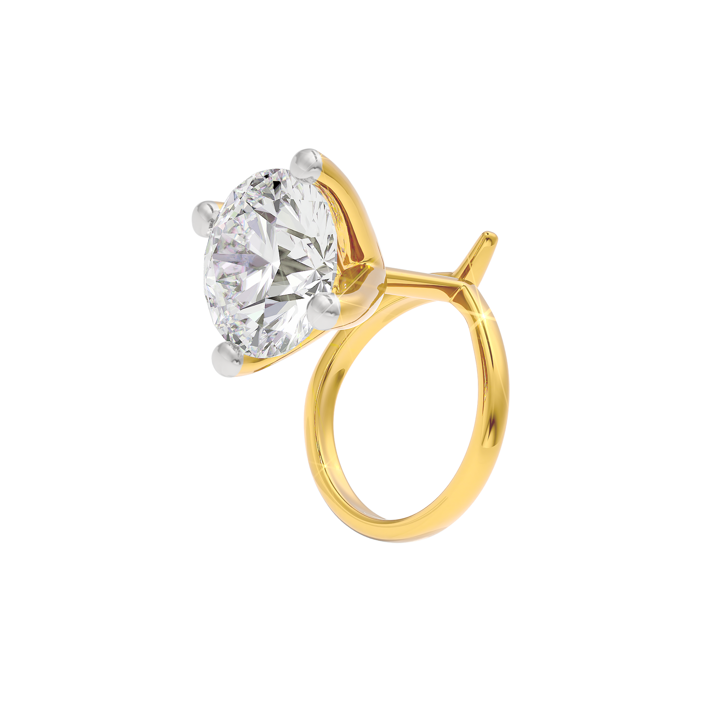 Pristine Radiance Diamond Nose Pin