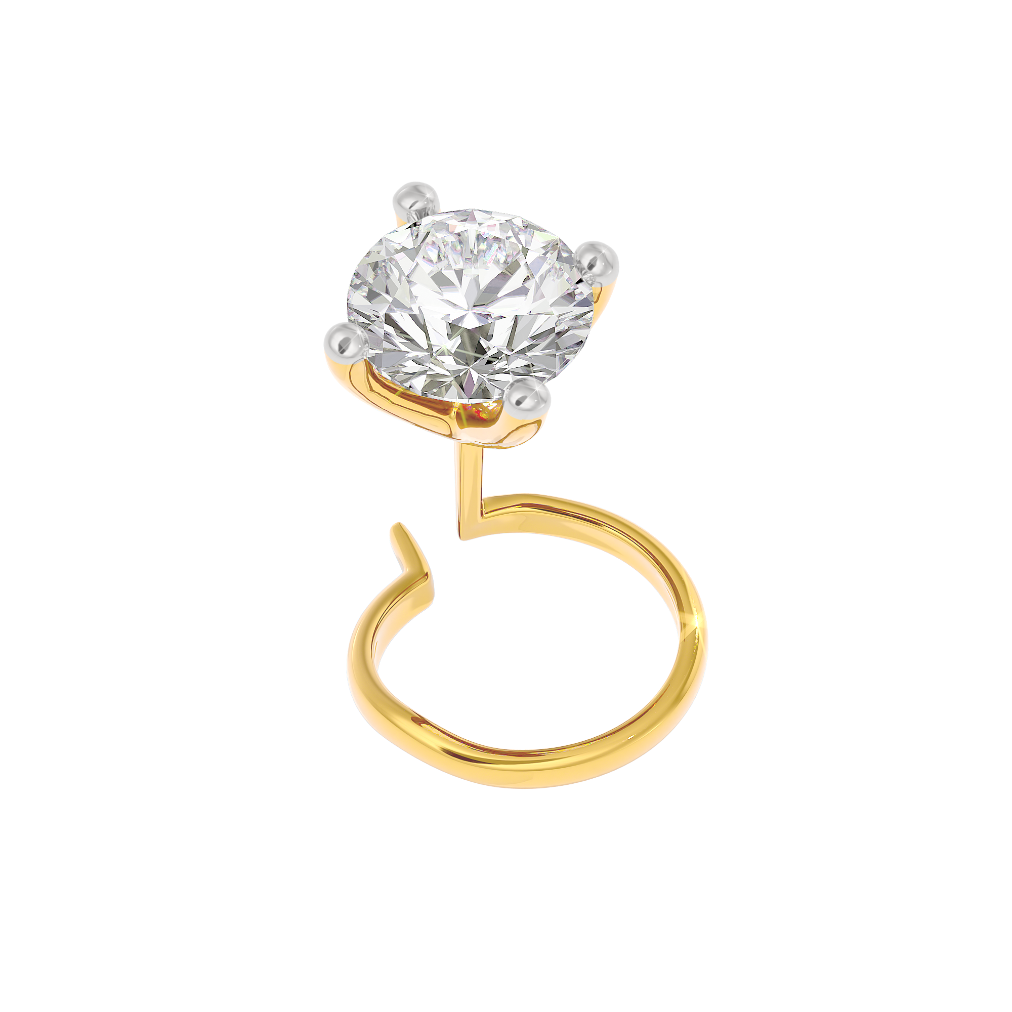 Captivating Charisma Diamond Nose Pin