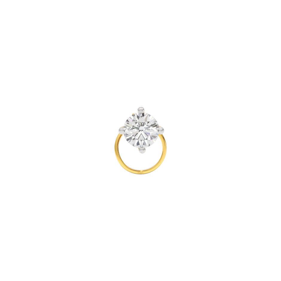 Elegant Stella Diamond Nose Pin 18 KT / Yellow Gold