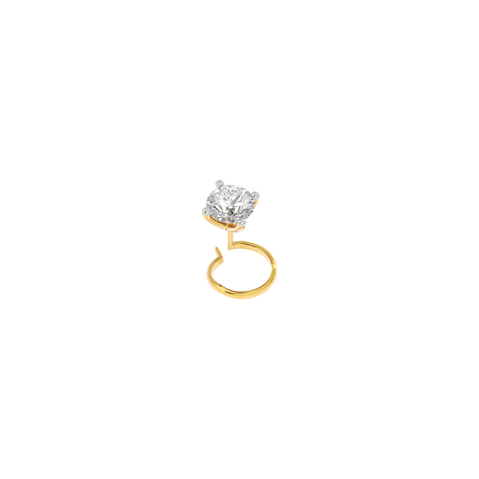Elegant Stella Diamond Nose Pin 18 KT / Yellow Gold