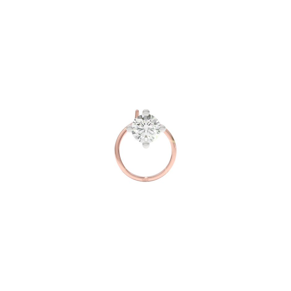 Stunning Tia Diamond Nose Pin 18 KT / Rose Gold
