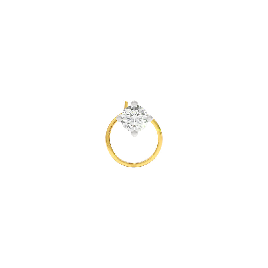 Stunning Tia Diamond Nose Pin 18 KT / Yellow Gold