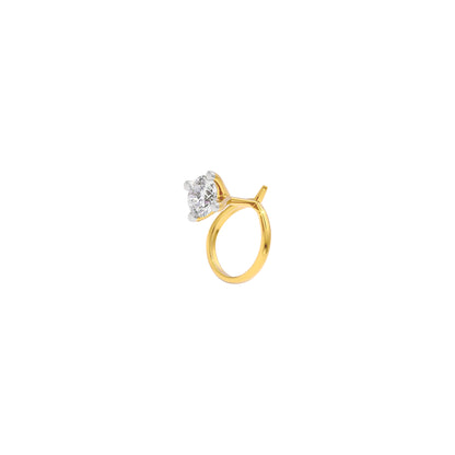 Stunning Tia Diamond Nose Pin 18 KT / Yellow Gold