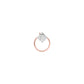 Pristine Radiance Diamond Nose Pin 18 KT / Rose Gold