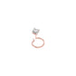 Pristine Radiance Diamond Nose Pin 18 KT / Rose Gold