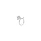 Pristine Radiance Diamond Nose Pin 18 KT / White Gold