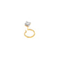 Pristine Radiance Diamond Nose Pin 18 KT / Yellow Gold