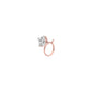 Vibrant Shimmer Diamond Nose Pin 18 KT / Rose Gold