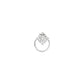 Vibrant Shimmer Diamond Nose Pin 18 KT / White Gold