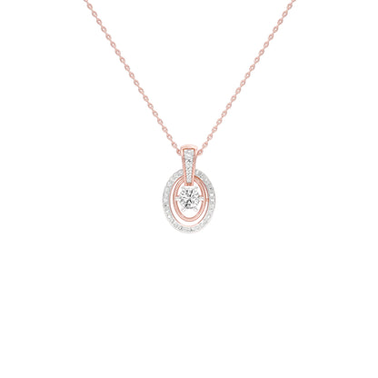 Radiant Regalia Diamond Pendant 18 KT / Rose Gold