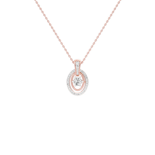 Radiant Regalia Diamond Pendant 18 KT / Rose Gold