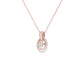 Radiant Regalia Diamond Pendant 18 KT / Rose Gold