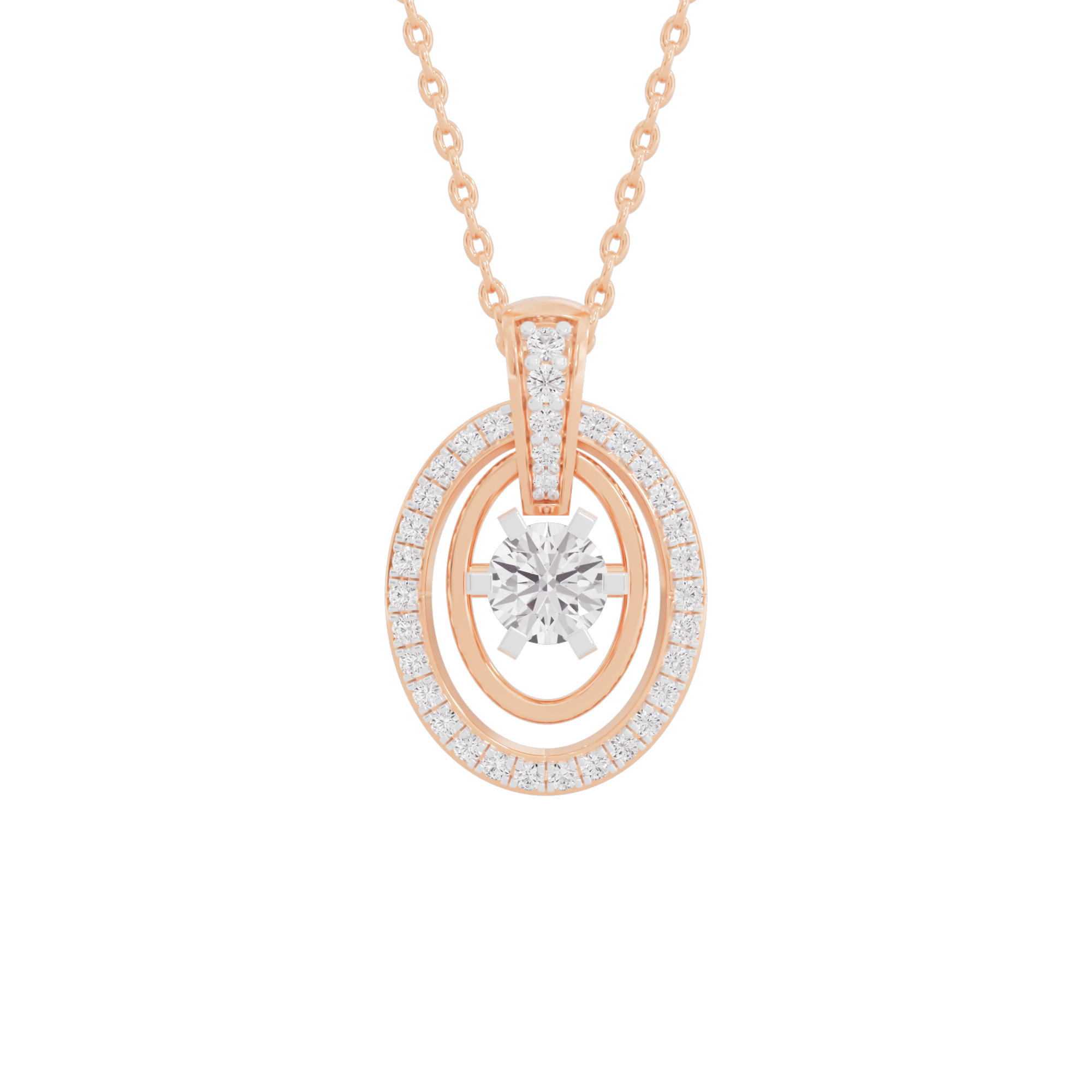 Radiant Regalia Diamond Pendant