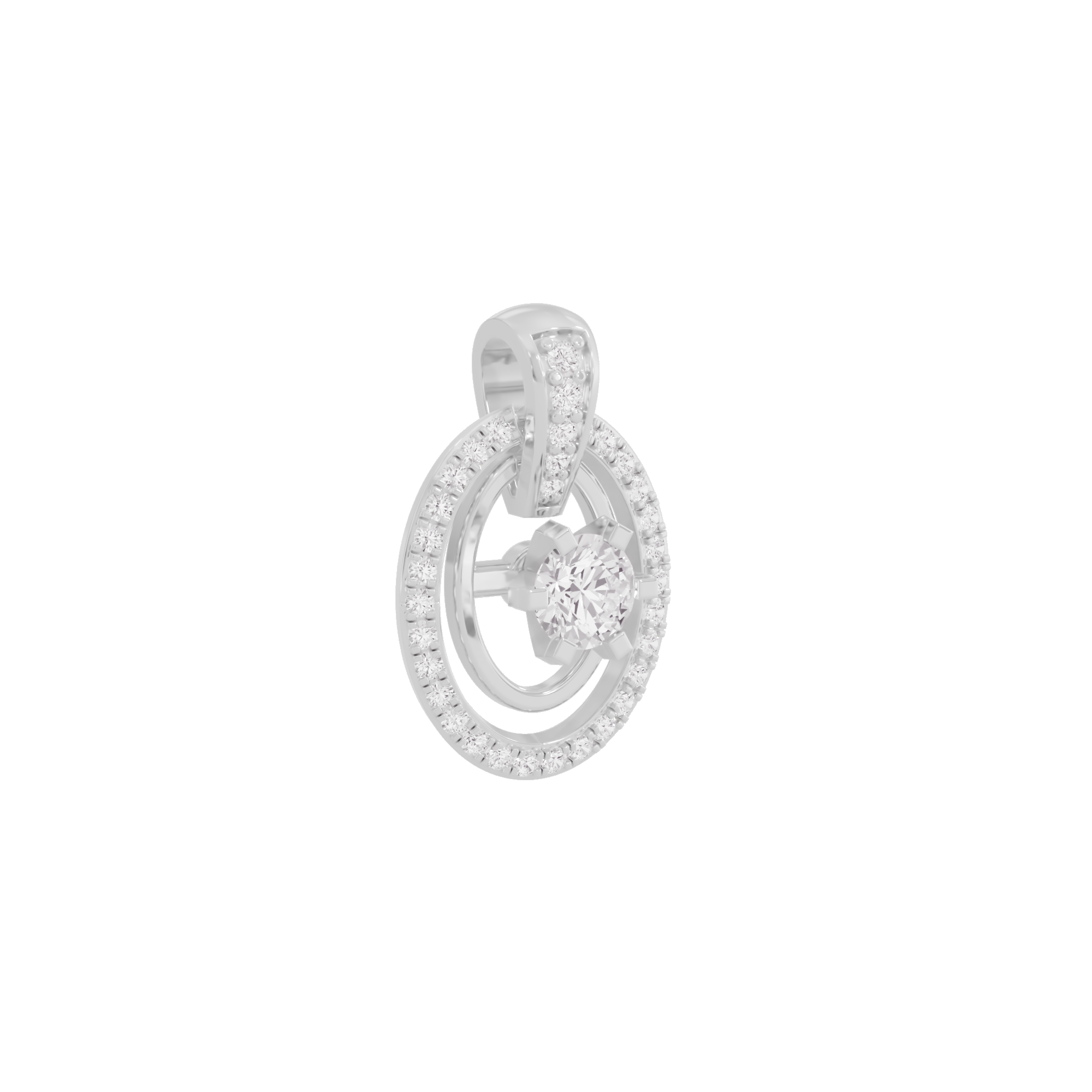 Radiant Regalia Diamond Pendant