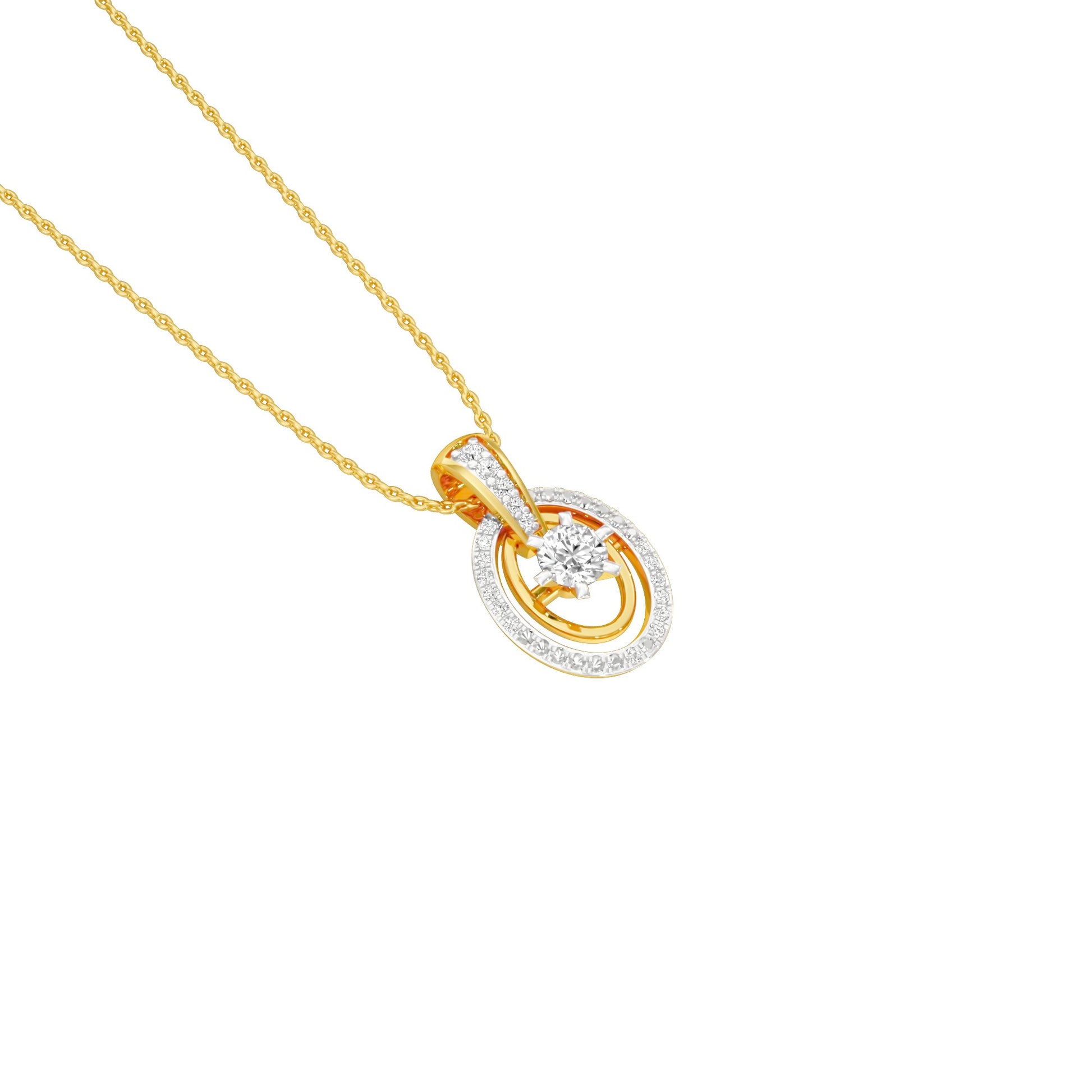 Radiant Regalia Diamond Pendant 18 KT / Yellow Gold