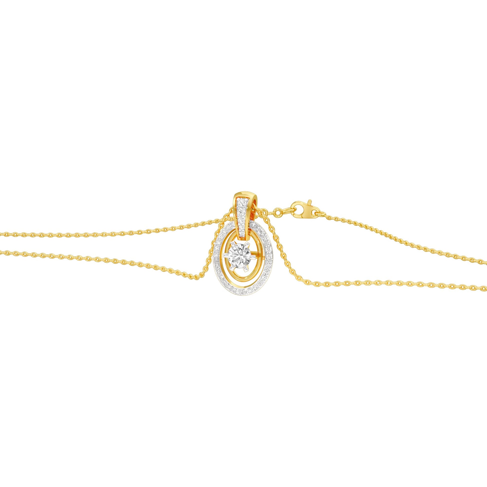 Radiant Regalia Diamond Pendant 18 KT / Yellow Gold
