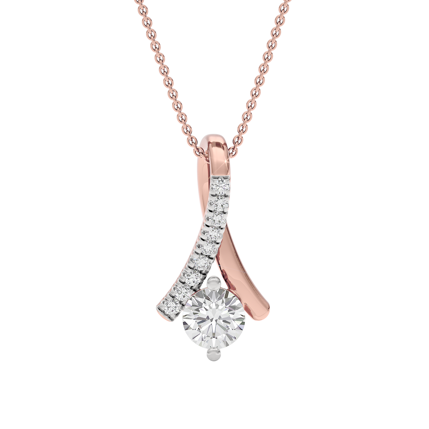 Ethereal Embers Diamond Pendant