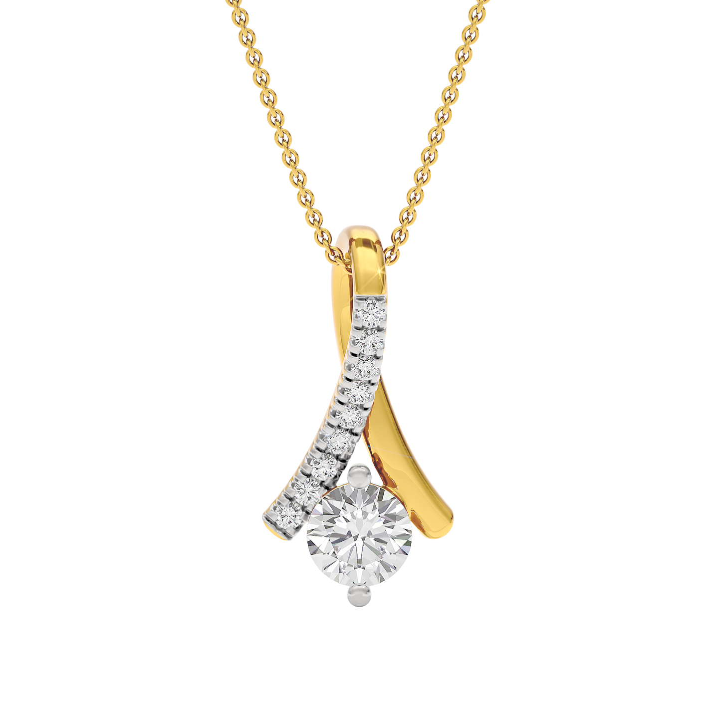 Ethereal Embers Diamond Pendant