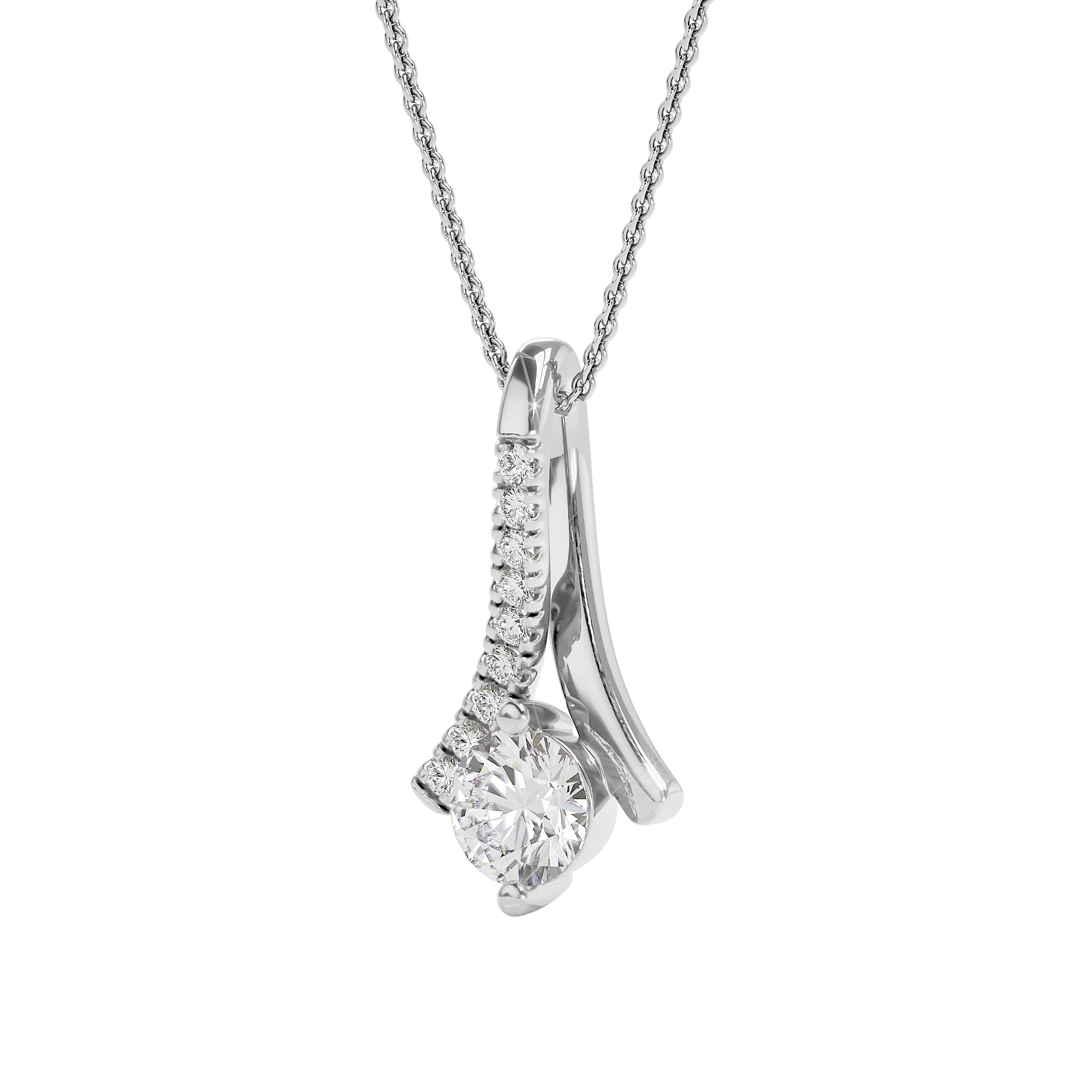 Ethereal Embers Diamond Pendant