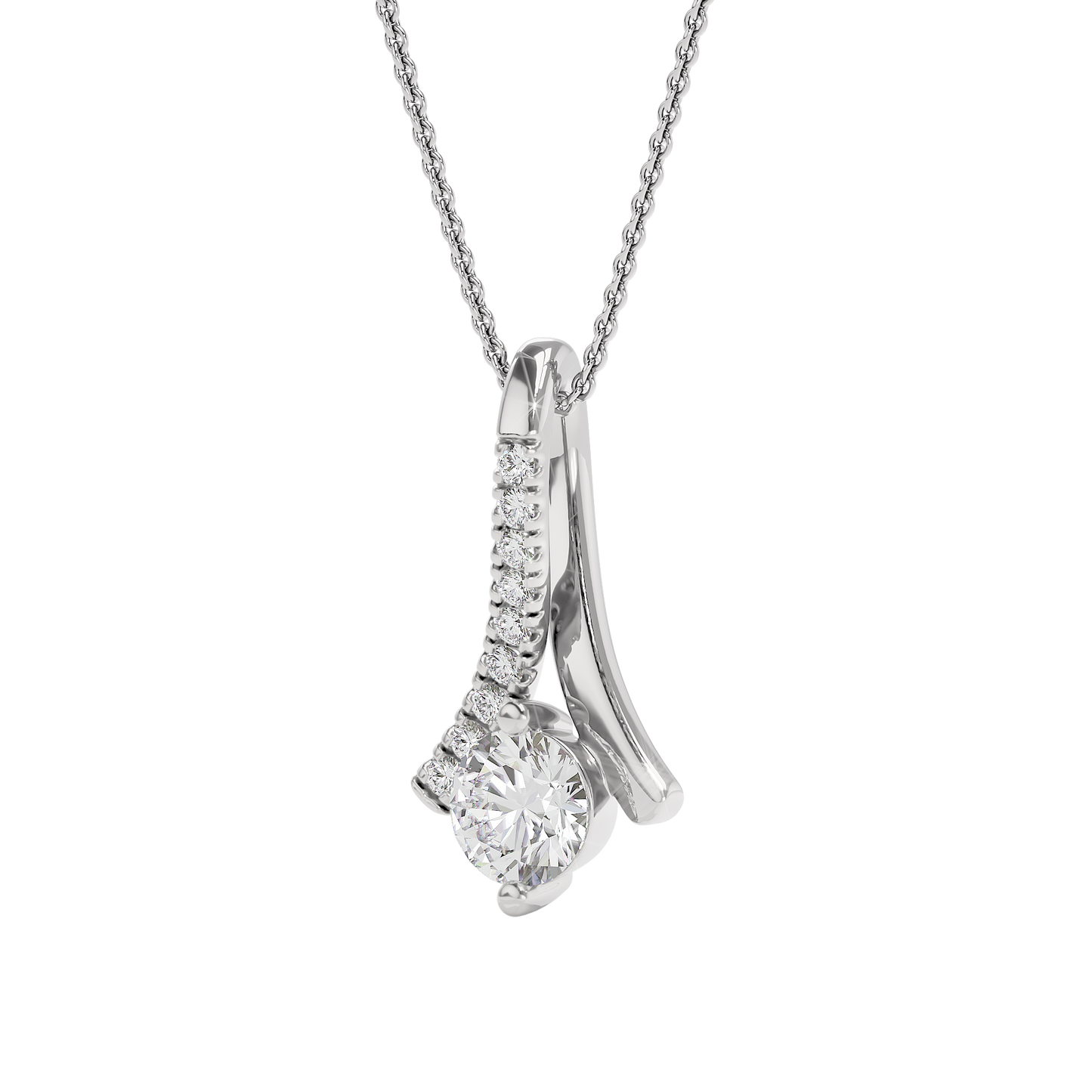 Ethereal Embers Diamond Pendant