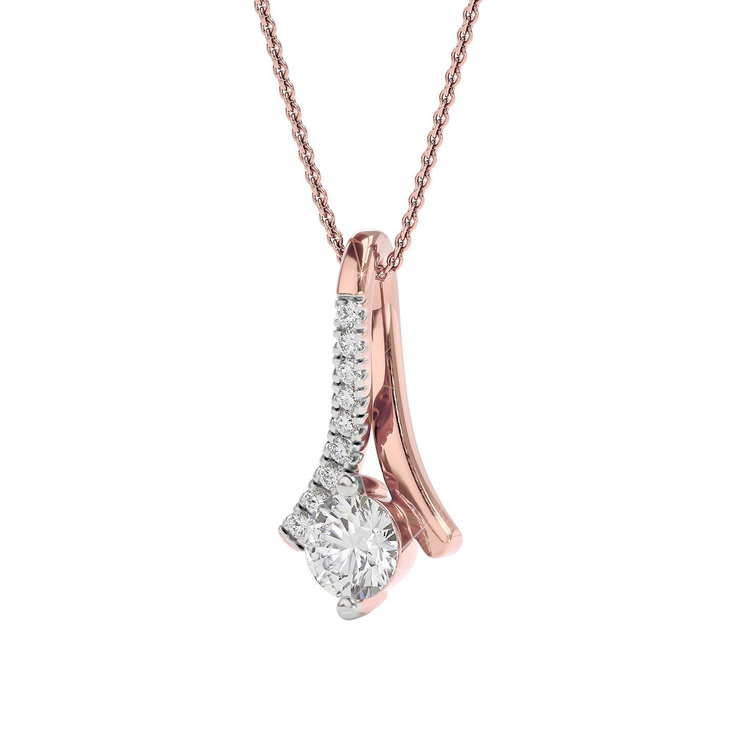 Ethereal Embers Diamond Pendant