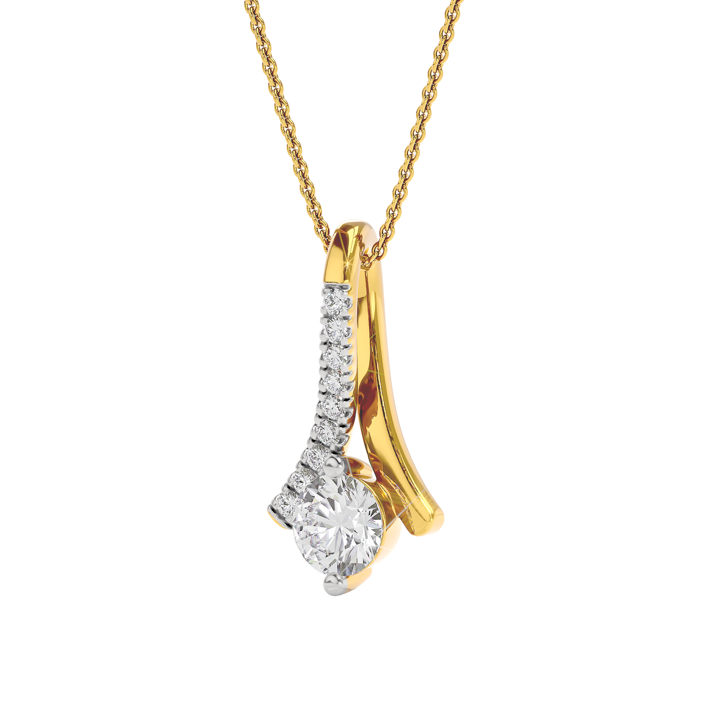 Ethereal Embers Diamond Pendant