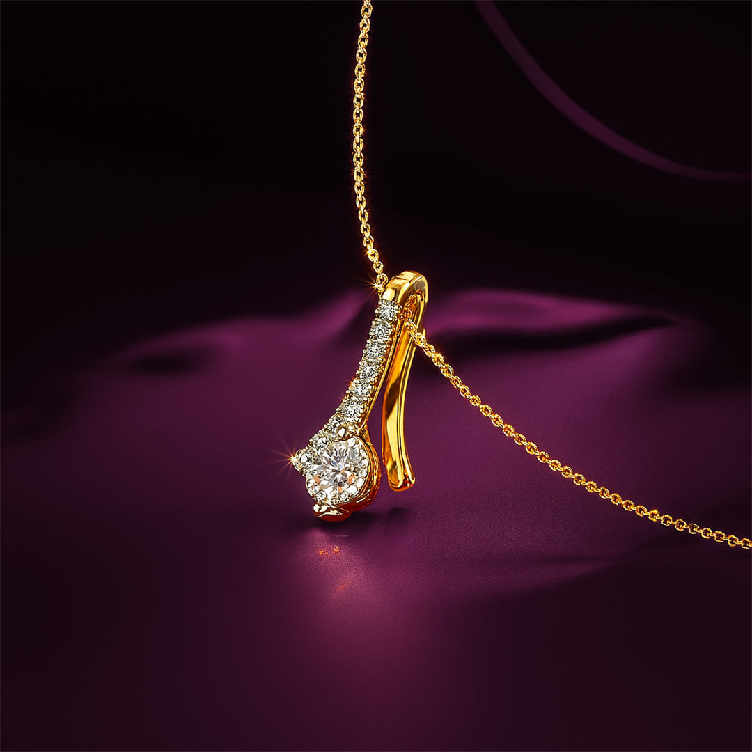 Ethereal Embers Diamond Pendant