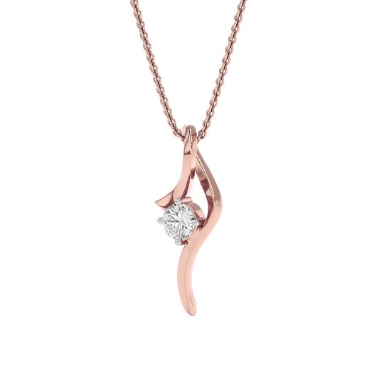 Twilight Halo Diamond Pendant