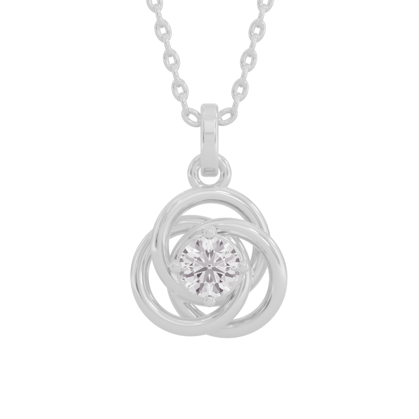 Ethereal Embrace Diamond Pendant