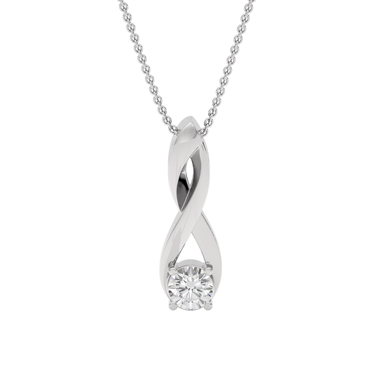 Entwined Diamond Pendant