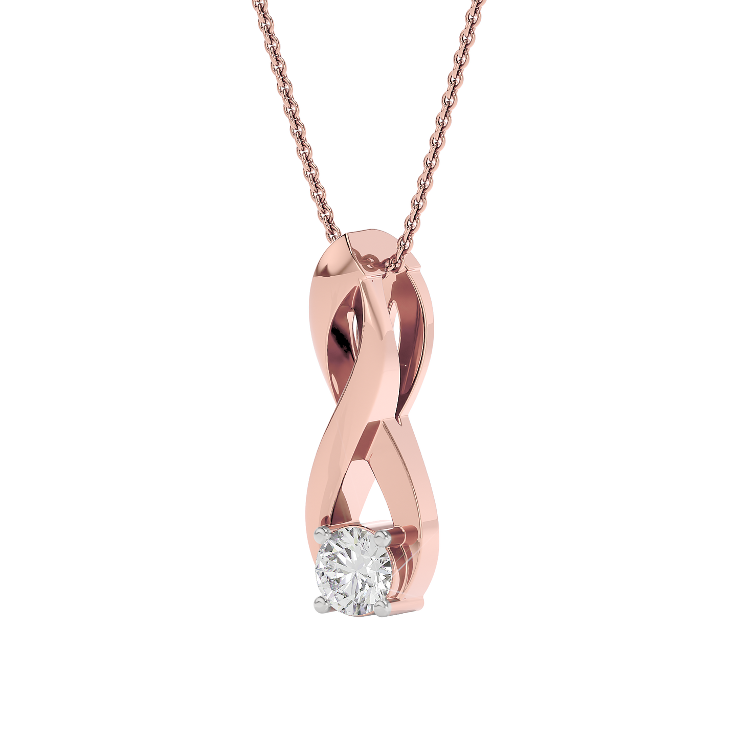 Entwined Diamond Pendant