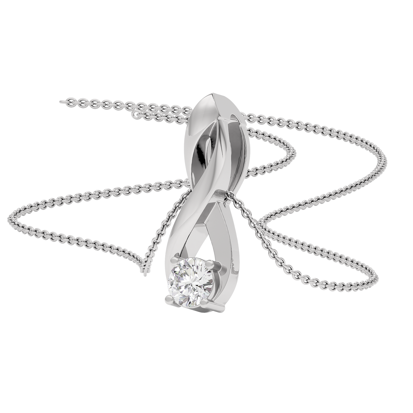 Entwined Diamond Pendant